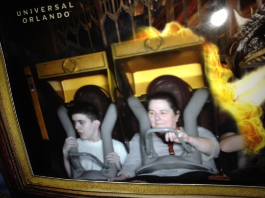 Bought in Gift Shop.  Who would have thought a child with sensory integration issues would love a rollercoaster ride that normal people experience motion sickness on.