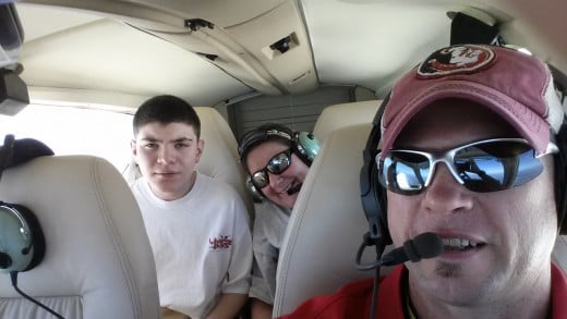 Alex Flying for Medical Treatment with Captain Mike on Angel Flight South East.