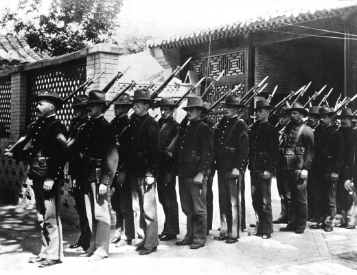 U.S. Marines in China, 1900.