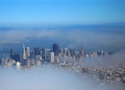 San Francisco through the fog