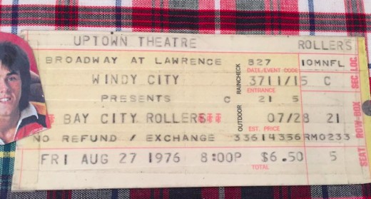 The Uptown Theatre Ticket Stub - August 27, 1976