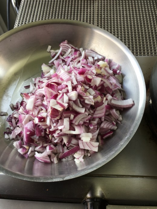 Choppped onions