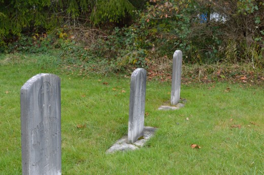 The grave yard on the farm in the town of Memories