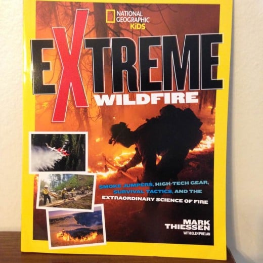National Geographic Kids publication with stunning photos and facts about wildfires