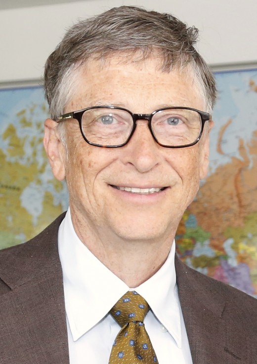 Bill Gates ,an American billionaire, and the one-time wealthiest person of the world 