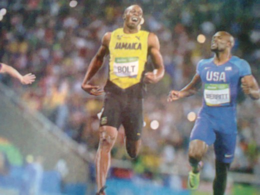 Usain Bolt of Jamaica wins Gold Medal in Men's 200 m race at Rio Summer Olympics