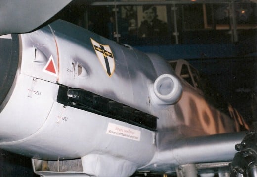 The Bf 109 at the National Air & Space Museum, Washington, DC 1999.