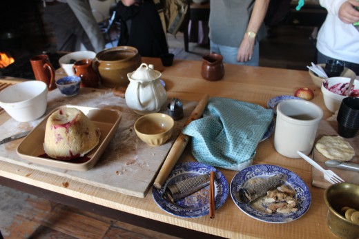 Busy kitchen at Fort York