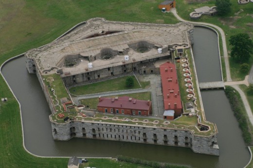 Aerial View of Fort Delaware