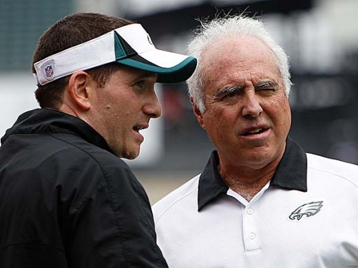 Eagles GM Howie Roseman (L) and owner Jeffrey Lurie (R)