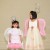 Two little girls dressed as angels. Two little girls dressed as angels.
