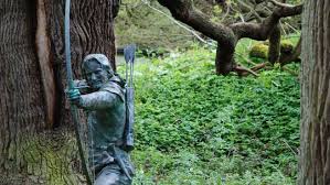 Robin Hood statue in Sherwood forest