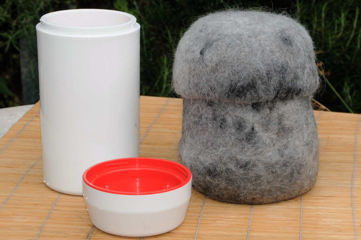How to Use Your Pets Hair to Make a Wet Felted Memorial Urn