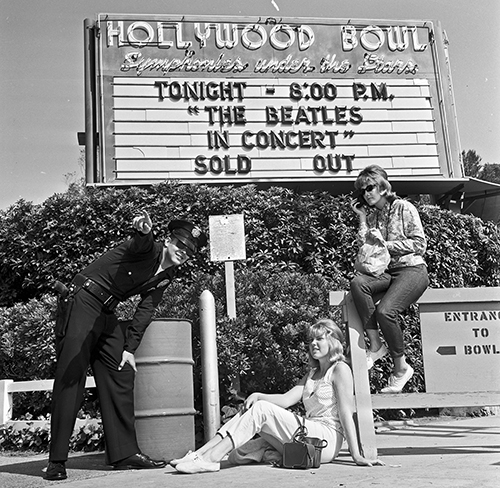 Sign outside Hollywood Bowl during 1960s