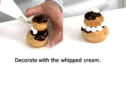 decorate with the whipped cream as you like.