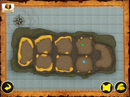 Treasure Cave map
