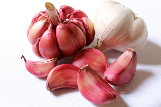Garlic cloves are also in everybody's kitchen.