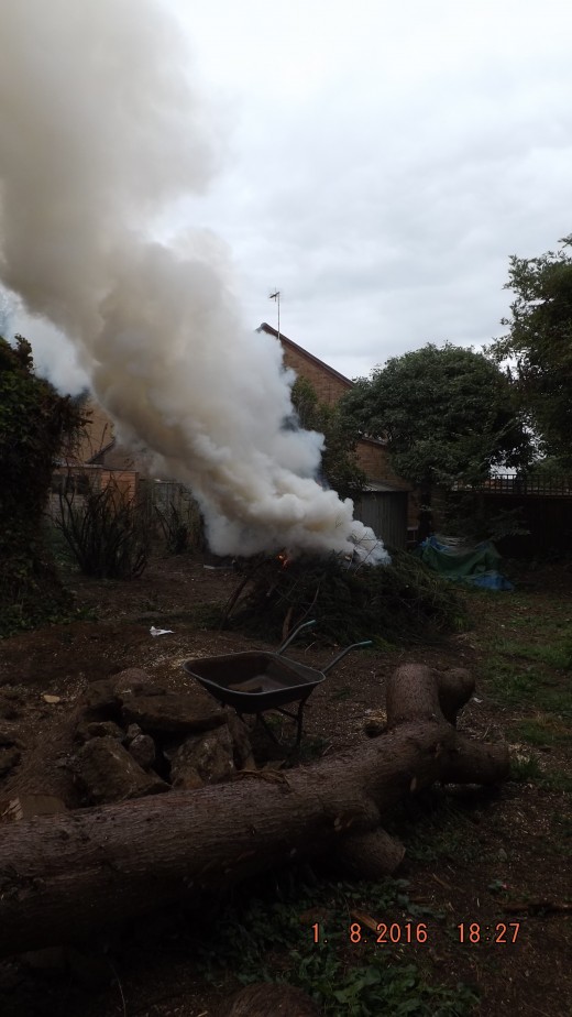 Smoke Spiraling Upwards