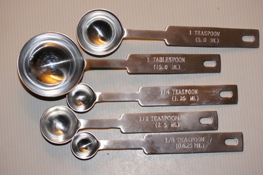 Rounded measuring spoons do not fit in easily on jars of spices so you might as well want to choose an elongated shape set.