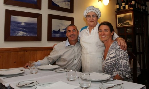 Garrett and his wife at Restaurant Celeste Photograph: Filipe Guerra