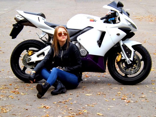 Motorcycle riding is not only for men. Ladies are also permitted to ride a motorcycle and race.