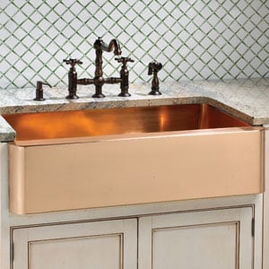 You can buy a brighter coloured sink if you get a copper bronze mix