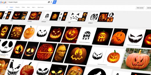Google Image Search is a great resource for finding pumpkin designs and inspiration.