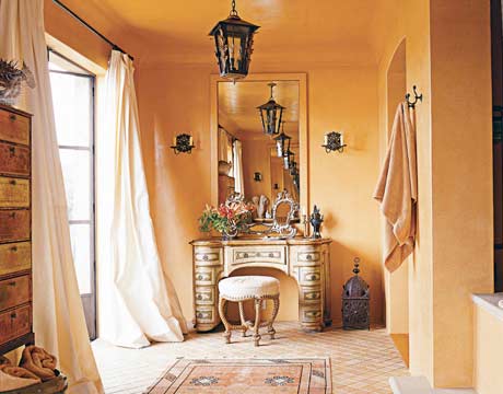 Sometimes people are afraid to use the color pumpkin, but once painted it as a warm radient feel to it.