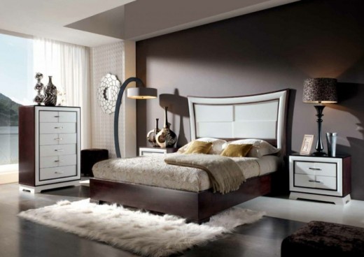 This is a picture of a room with the wall colors painted in cholocate.  It adds a warm and sofisicated look to the room.