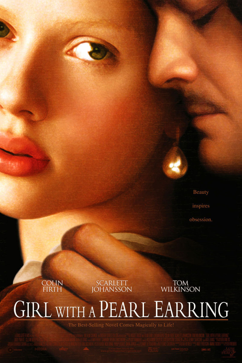 Move poster for the 2003 film ",Girl with a Pearl Earring", 