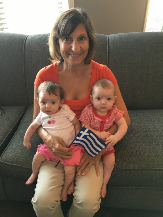 My twin grands and me celebrating the Opening Ceremonies of the 2016 Rio Olympics.