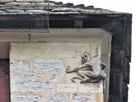 The little devil from the Pont Valentre (Cahors, France), placed during the 1879 restoration.