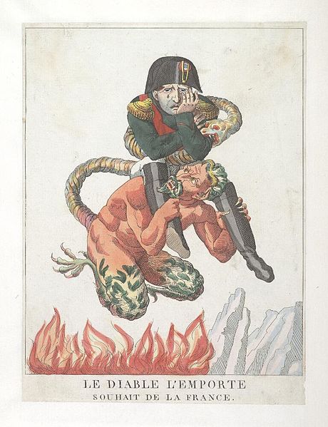 French political cartoon 1815
