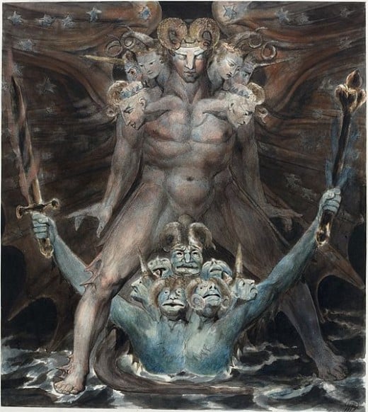 The Great Red Dragon and the Beast from the Sea, William Blake, 1805  National Gallery of Art, Washington, D.C.