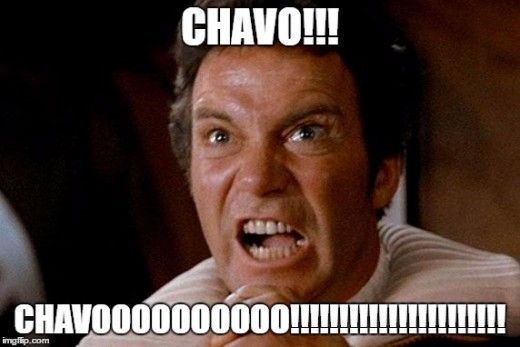 A recreation of Rey screaming Chavo's name