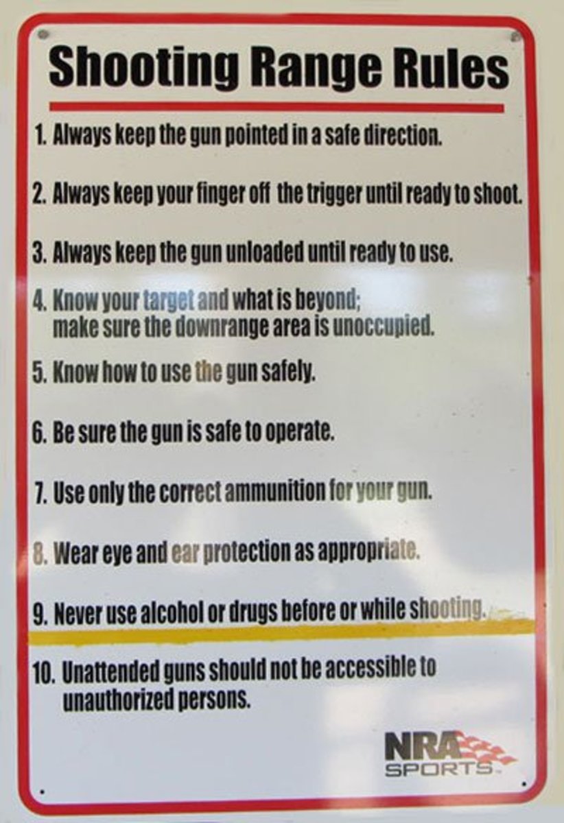10 Commandments Printable Gun Safety Rules Shooting Range Safety and