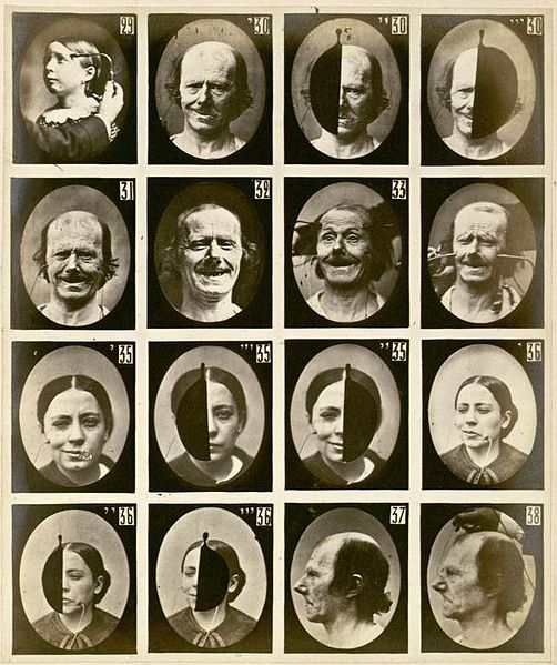 Photographs from the 1862 book Mecanisme de la Physionomie Humaine by Guillaume Duchenne. 