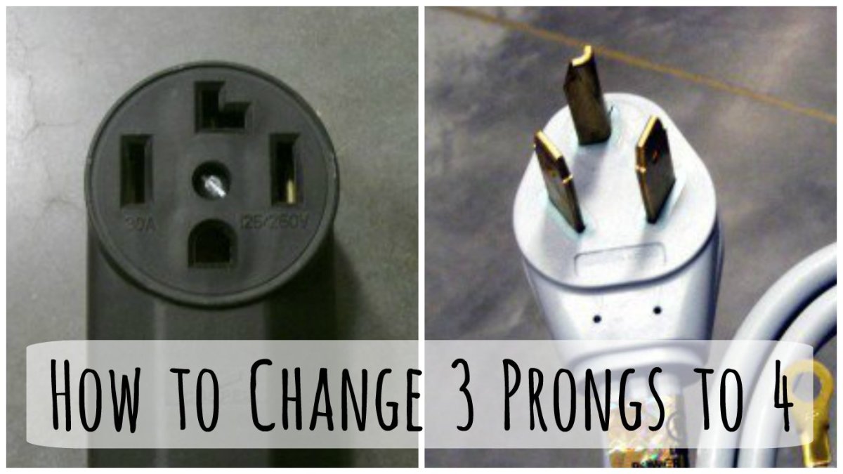 Changing a 3-Prong Dryer Plug and Cord to a to 4-Prong ...