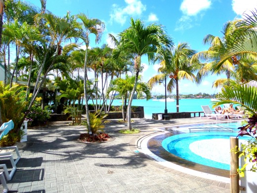 One of two pool areas.