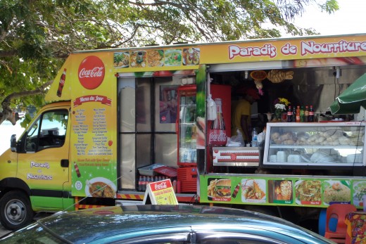Food truck we ate from. There were tons.