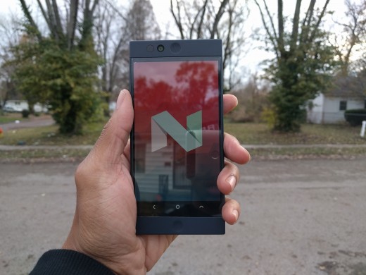 The Nextbit Robin running on Android Nougat