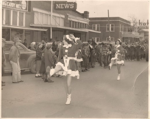 1940's Christmas, downtown Poteau
