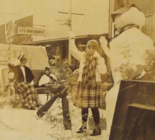 1980's Christmas,  downtown Poteau