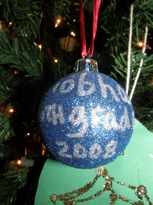 My daughter made this ornament when she was in the 6th grade.