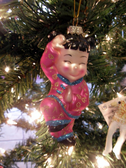 Several Chinese ornaments represent my youngest son's heritage.