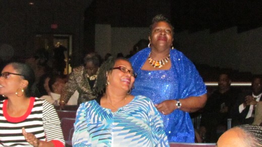 Members of the audience that enjoyed the music that included oldies by DJ Gary O, during the intermission.