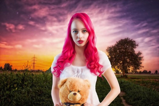 Wear the most vibrant hair to keep your confidence stable.