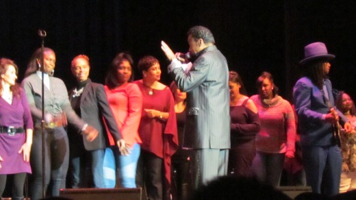 Toward the end of Morris Day's show he invited audience members up to join him on the stage. Promoter Rick Coley, apologized to audience members that were offended during this performance.