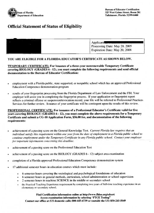 Florida Temporary Teaching License Acetoonweb