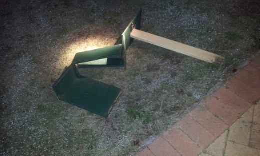 They then set about damaging things. Even destroyed our letterbox & grafittied gardens 22 AUG 2013 1045pm 